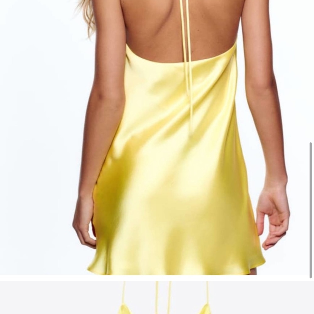 Zara slip dress satin
